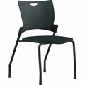 9To5 Seating CHAIR, STCK, PLSTC, 21in, BK/BK NTF1310A00BFP01